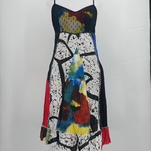 Kessley Dress Women's S Spaghetti Strap Artistic Avant Garde Aesthetic